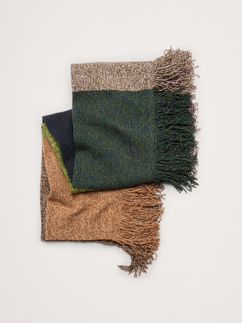 Merino-Cotton Cape Scarf