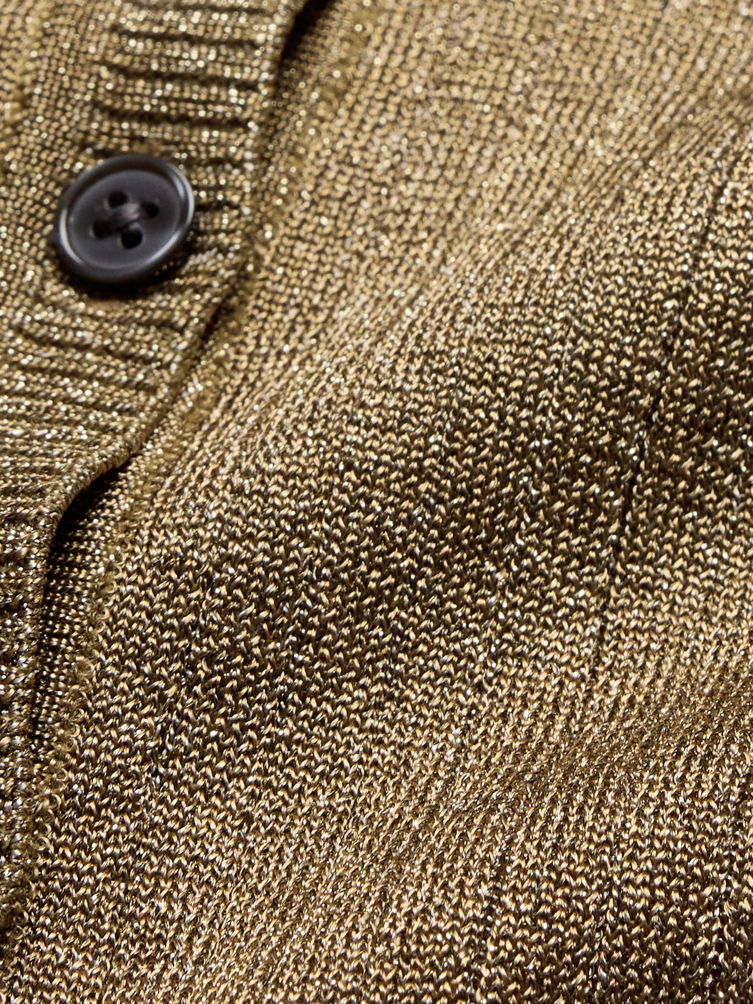 Женский кардиган Banana Republic Metallic Cardigan, цвет: Золотой — фото 6