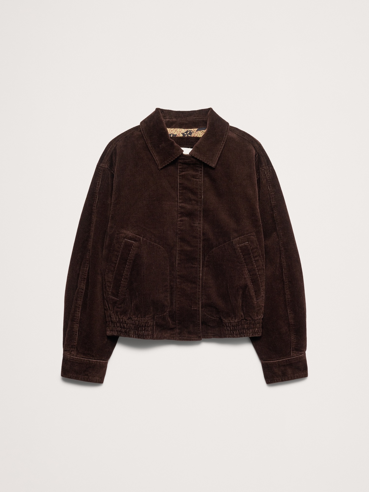 Женская куртка Banana Republic Corduroy Bomber, цвет: Коричневый — фото 4