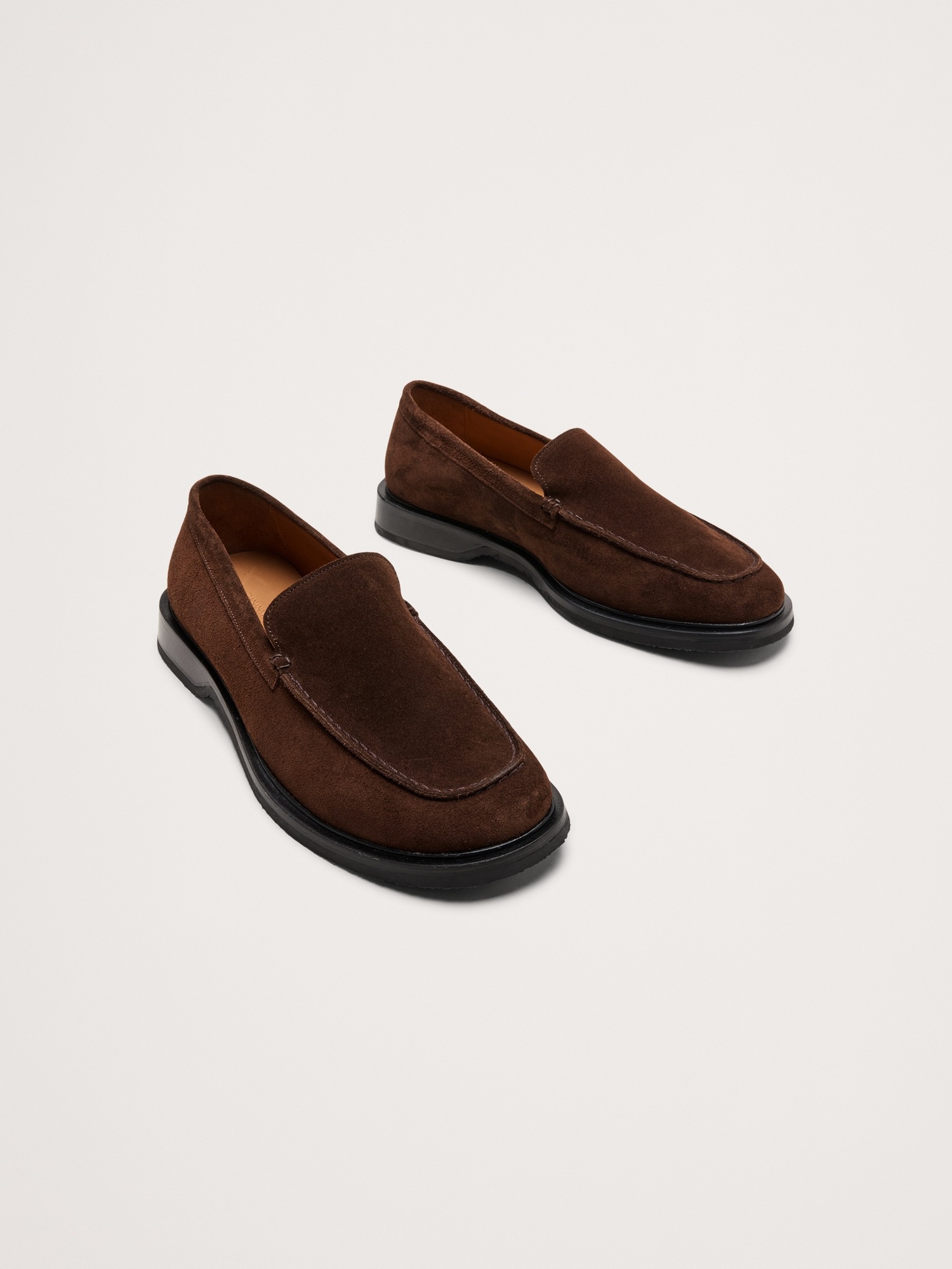 Мужские туфли Banana Republic Italian Suede Loafer, цвет: Тёмный коричневый — фото 3