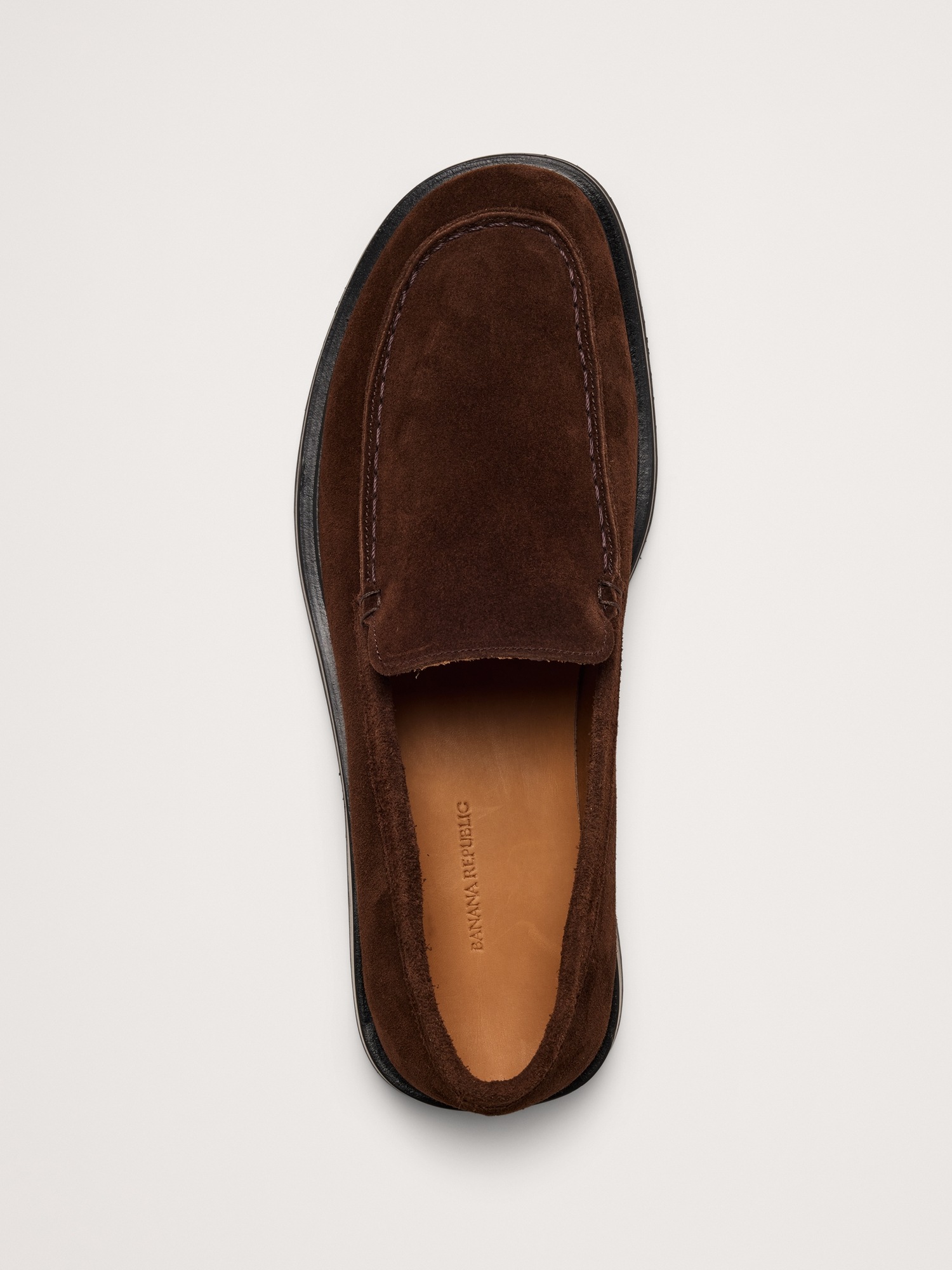 Мужские туфли Banana Republic Italian Suede Loafer, цвет: Тёмный коричневый — фото 5