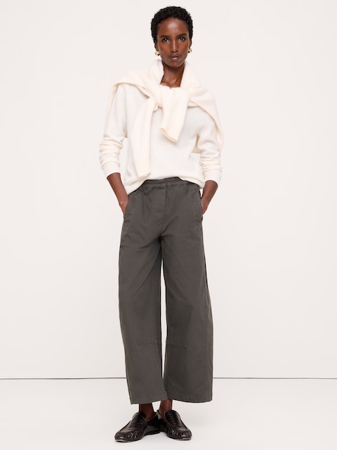 Mid-Rise Relaxed Painter Pull-On Pant