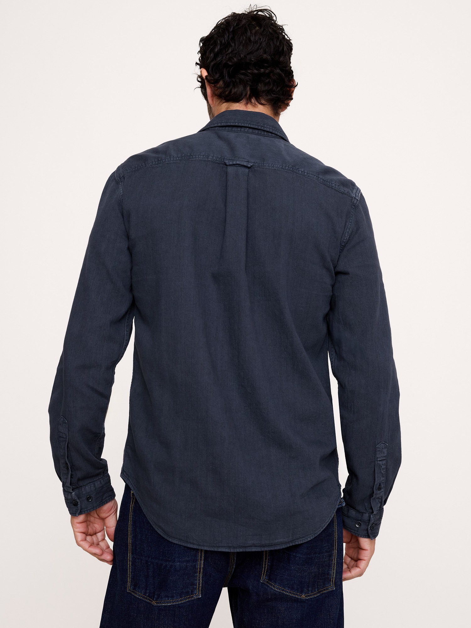 Standard-Fit Chambray Shirt - thumbnail 5