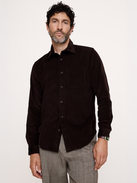 Standard-Fit Lightweight Corduroy Shirt
