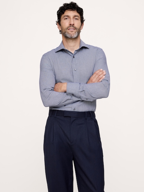 Slim-Fit Cotton-Cashmere Dress Shirt