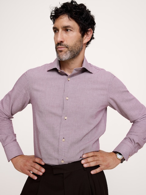 Slim-Fit Cotton-Cashmere Dress Shirt