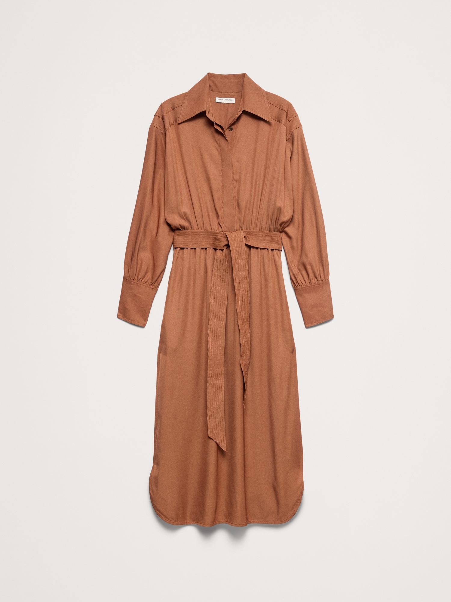 Viscose Midi Shirt Dress