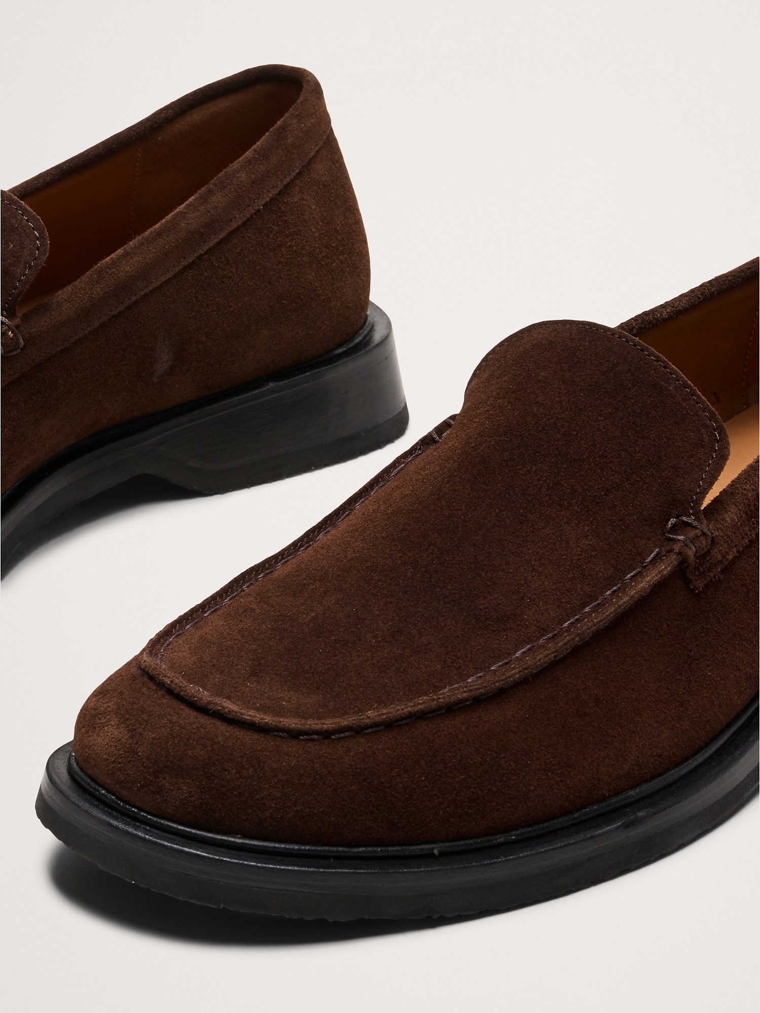 Мужские туфли Banana Republic Italian Suede Loafer, цвет: Тёмный коричневый — фото 6