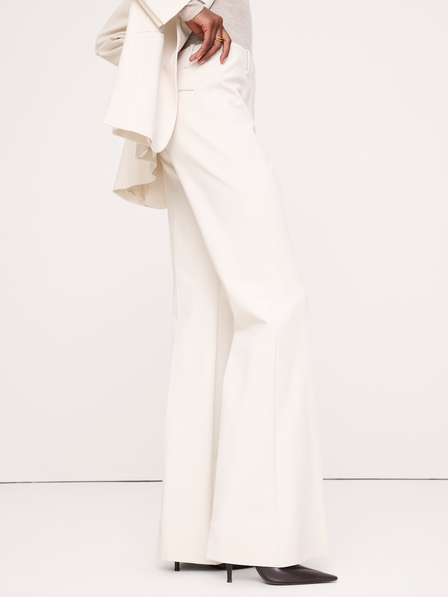 High-Rise Modern Flare City Stretch Pant - thumbnail 3