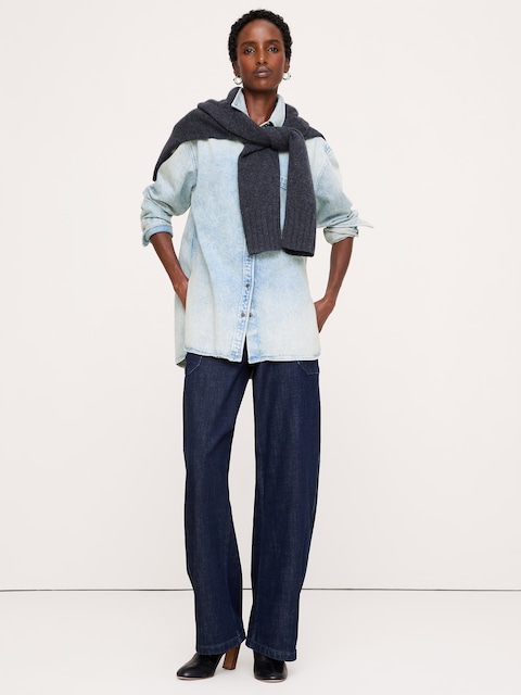 The Oversized Denim Shirt