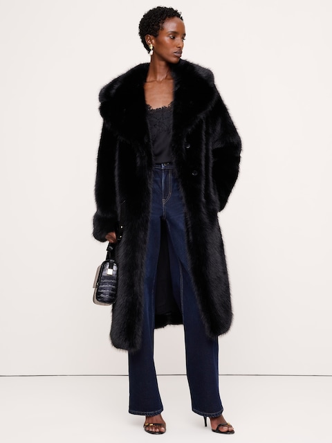 Faux Fur Long Coat