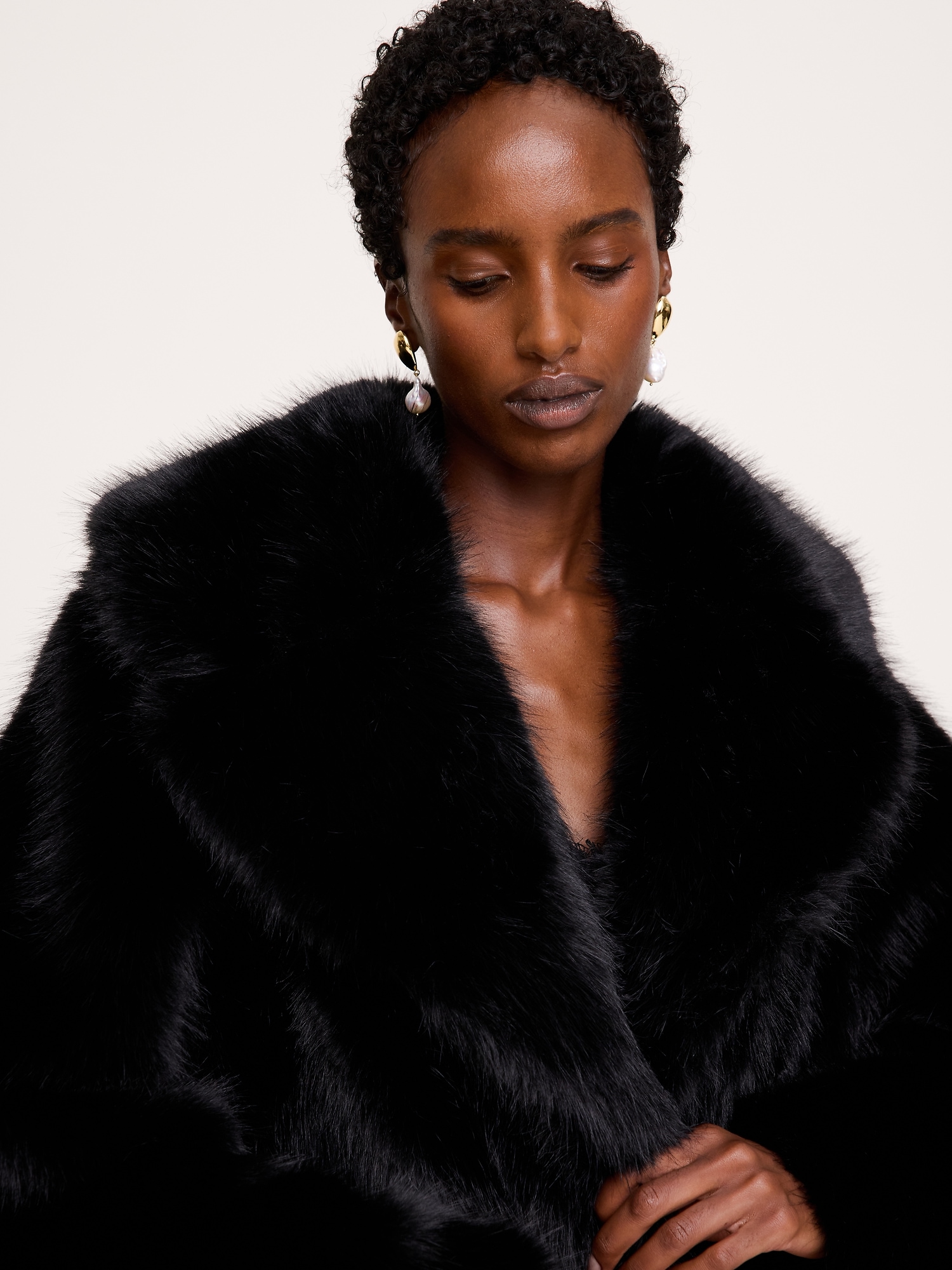 Faux Fur Long Coat