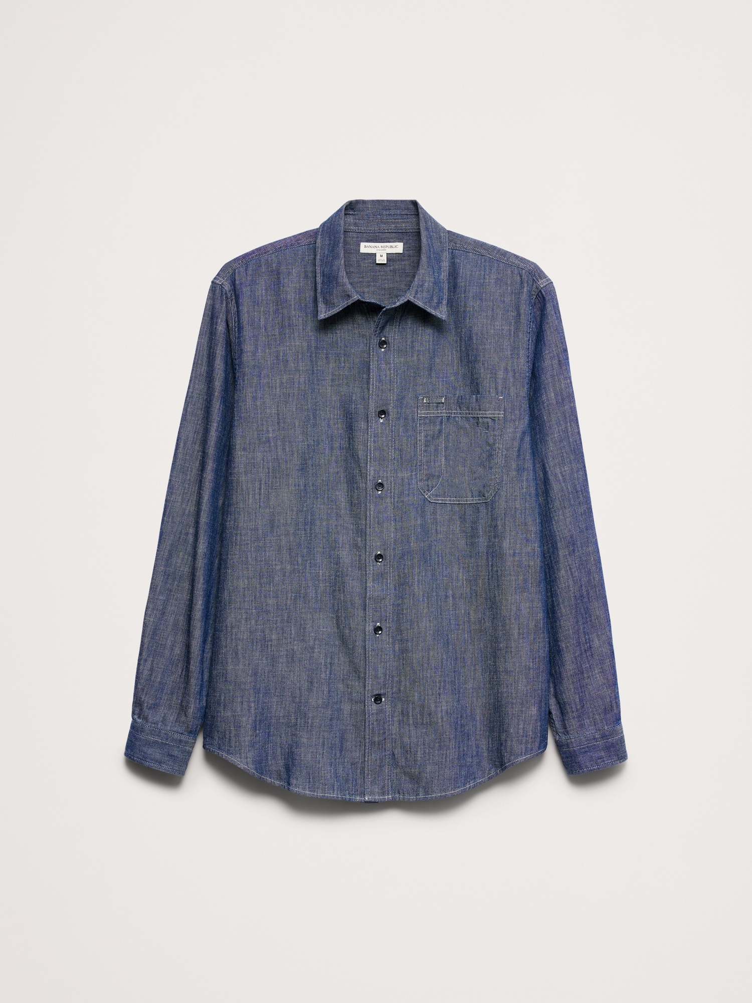 Standard-Fit Chambray Shirt - thumbnail 2