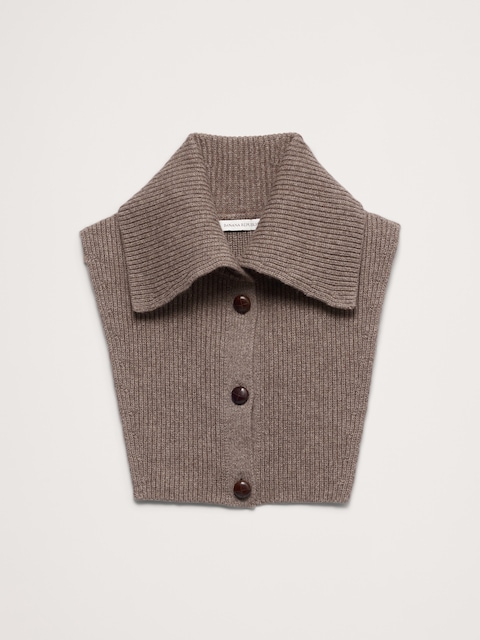 Wool-Cotton Dickie Collar