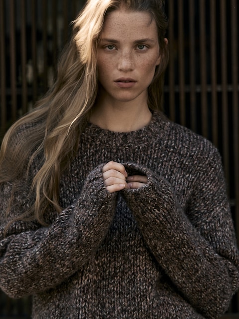 Merino-Blend Crew-Neck Sweater
