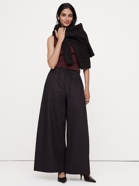 TENCELâ„¢-Cotton-Linen Pull-On Pant