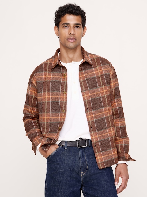Relaxed-Fit Flannel Shirt