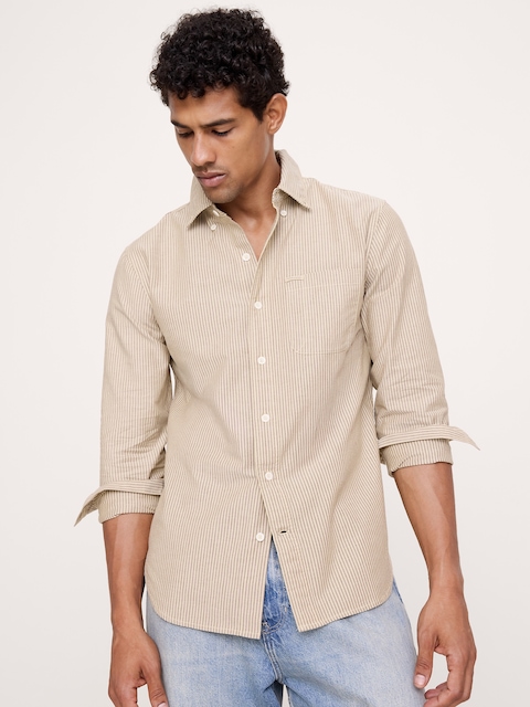 Standard-Fit Cotton Oxford Shirt