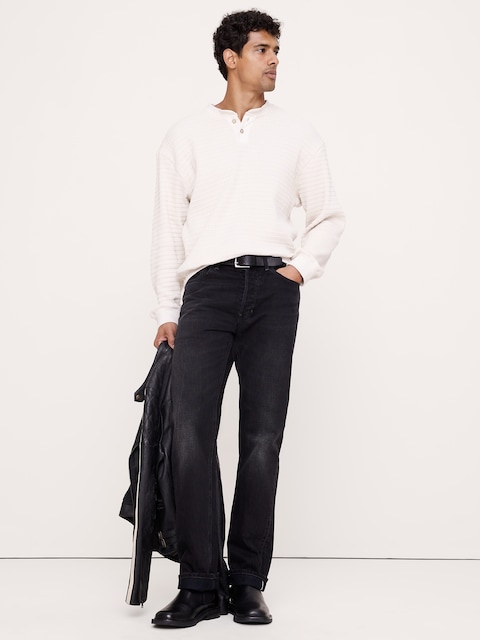 Alpine Thermal Henley Bamboo-Stitch T-Shirt