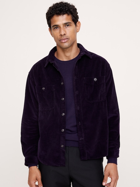 Archive Reissue Corduroy Shirt with Suede Elbow Patches