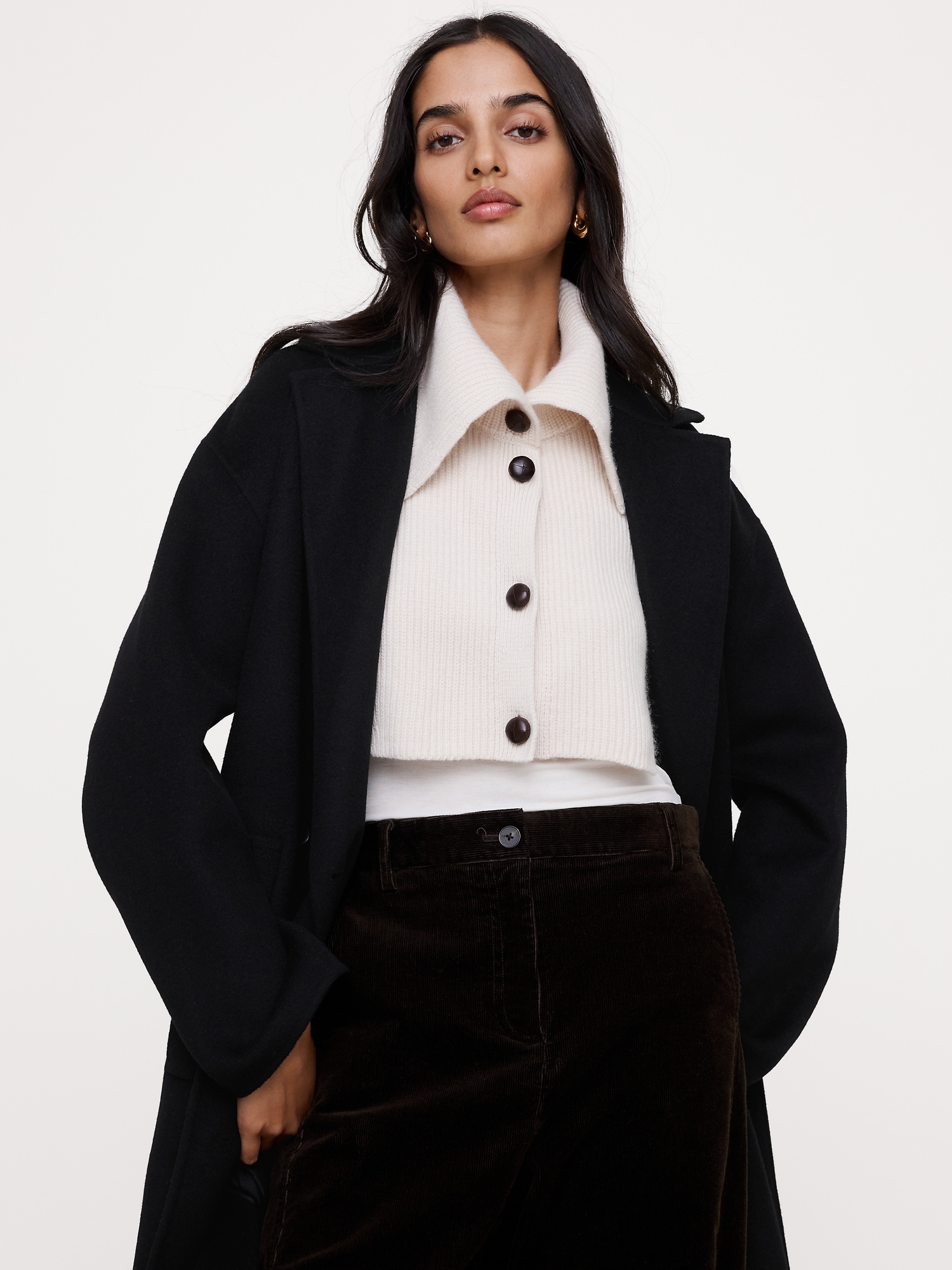 Wool-Cotton Dickie Collar - thumbnail 2