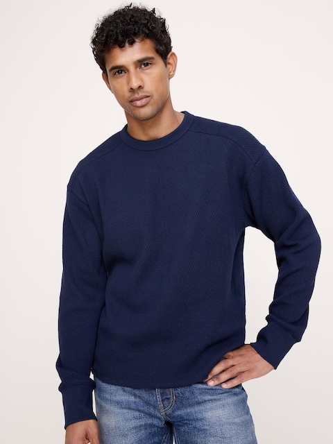 Alpine Thermal Crew-Neck Almond-Stitch T-Shirt