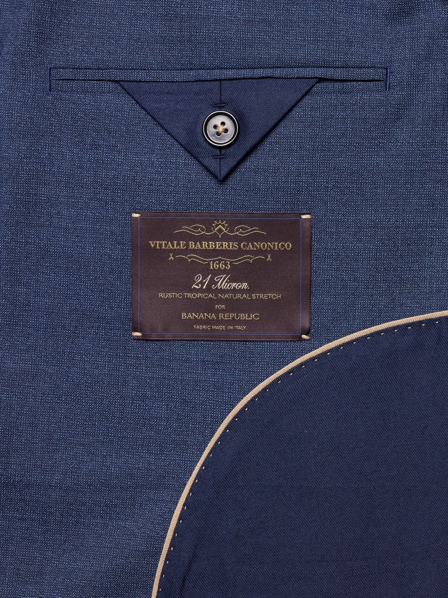 Tailored Slim Signature Stretch Italian Rustico Suit Jacket