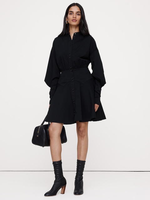 Gigot Sleeve Mini Dress