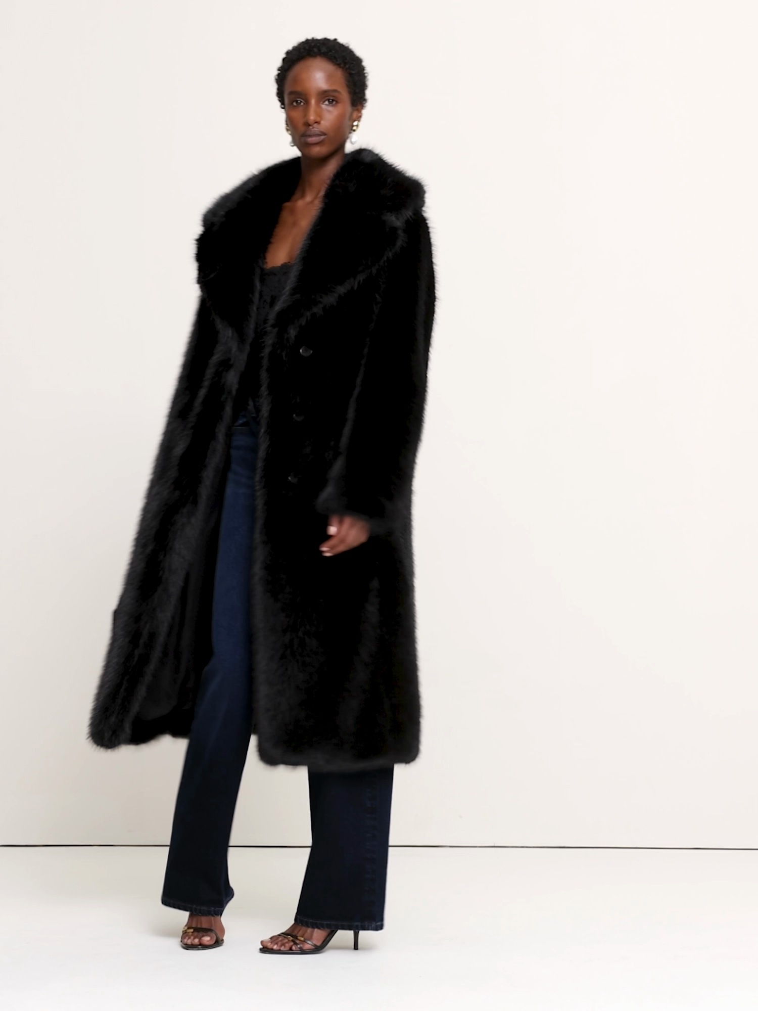 Faux Fur Long Coat