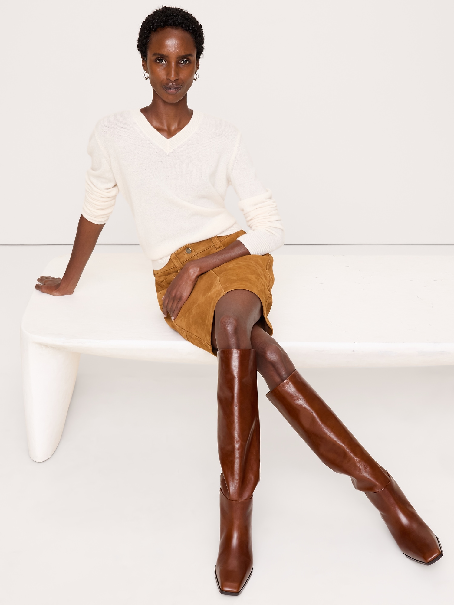 Italian Leather Knee-High Boot - thumbnail 2