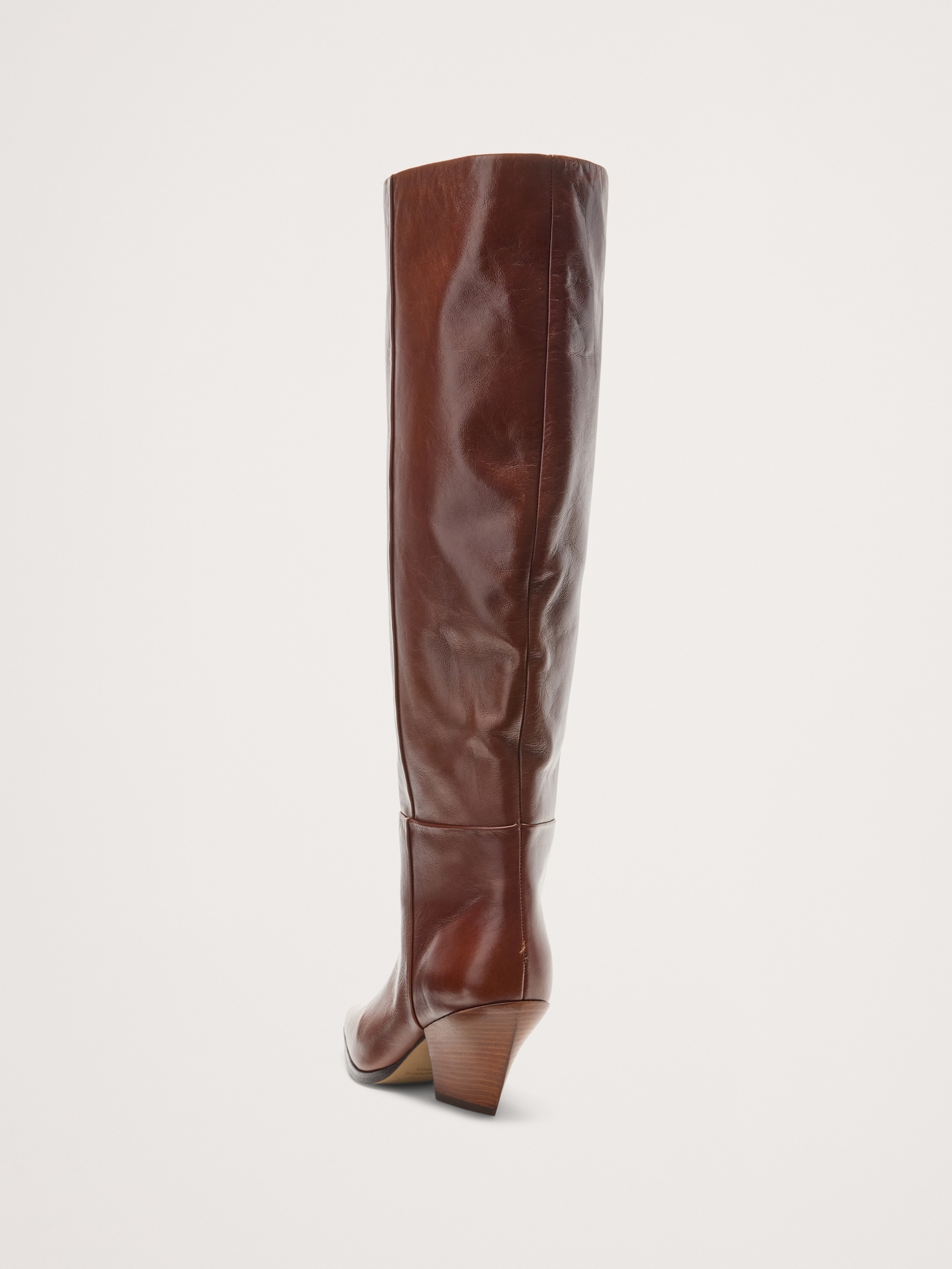 Italian Leather Knee-High Boot - thumbnail 4