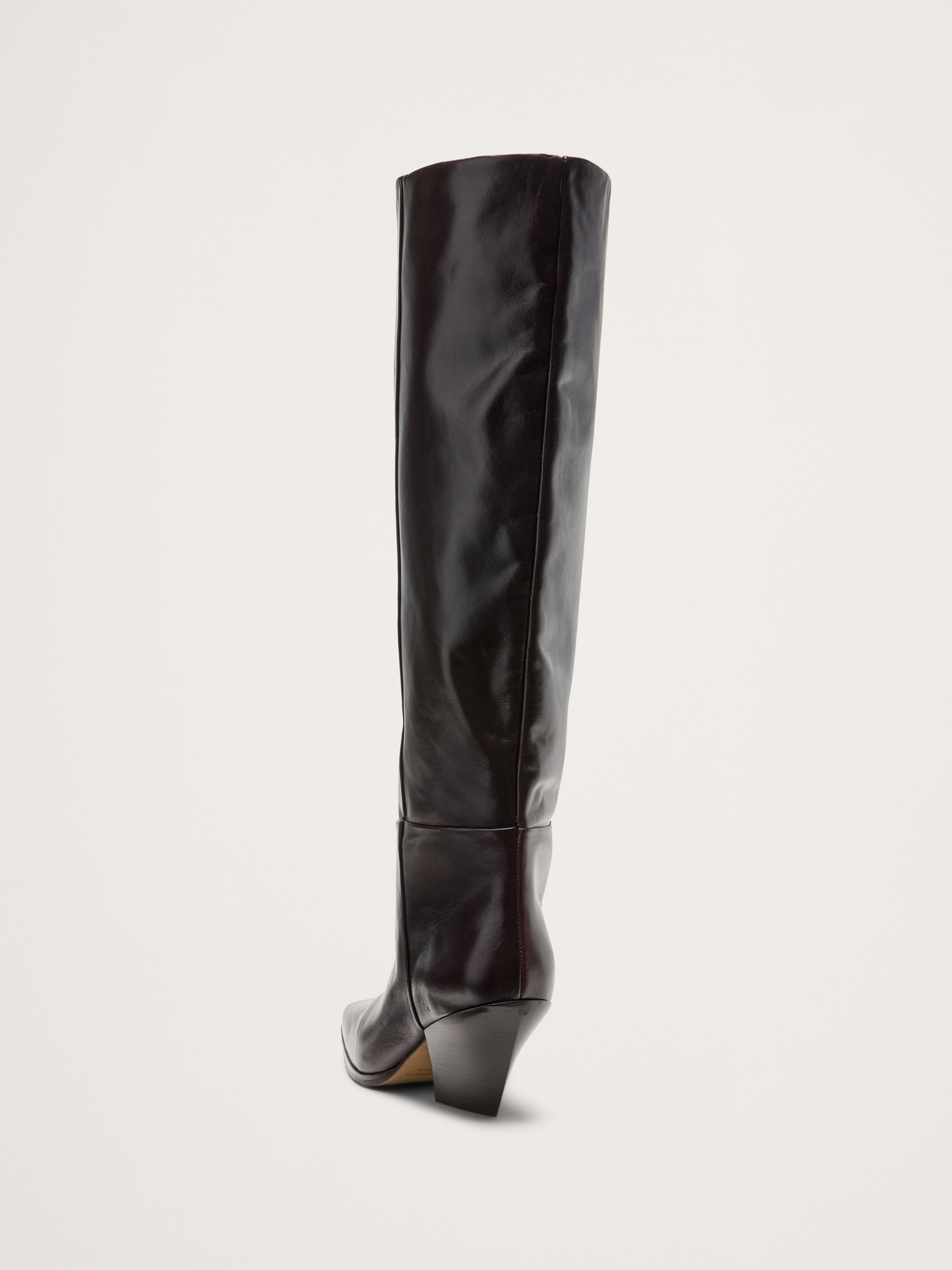 Italian Leather Knee-High Boot - thumbnail 10