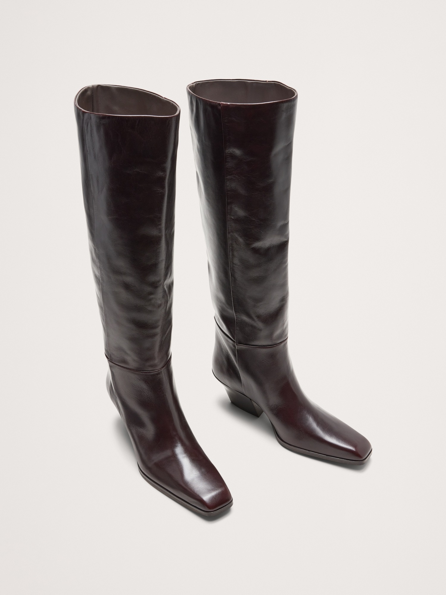 Italian Leather Knee-High Boot - thumbnail 9