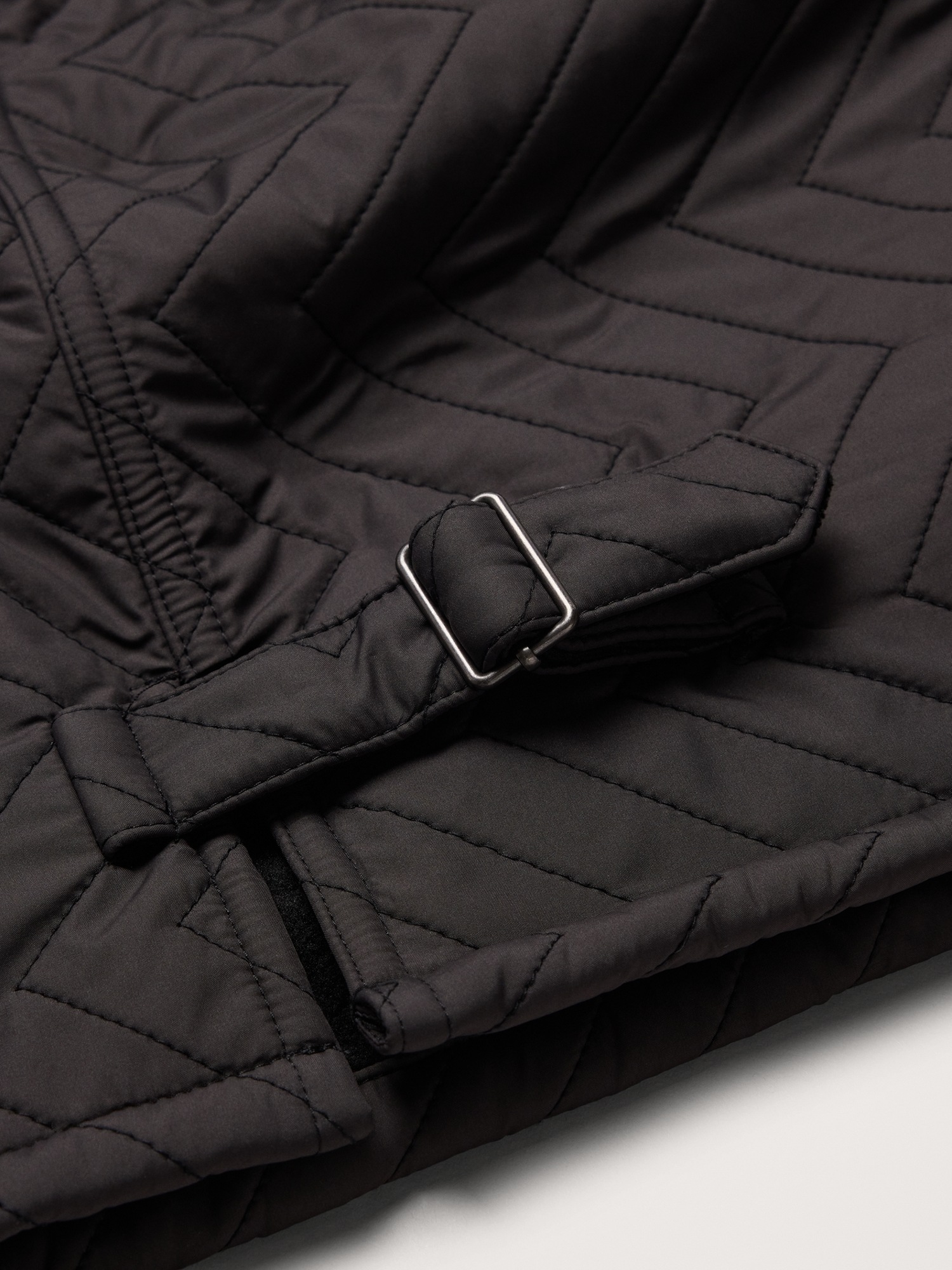 Мужской жилет Banana Republic Herringbone Quilted Moto Vest, цвет: Тёмный серый — фото 6
