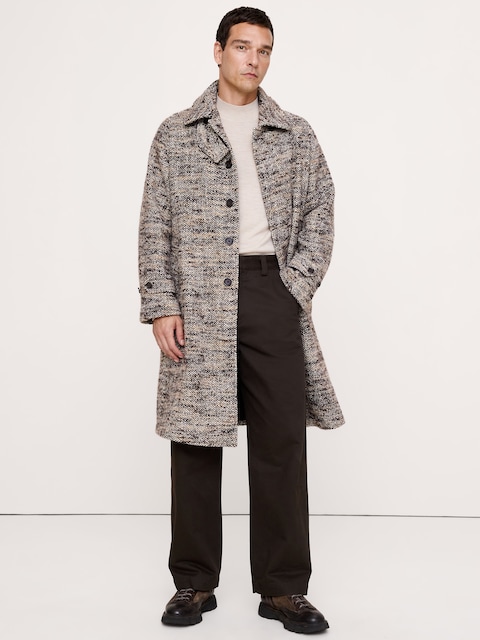 Italian Twill Balmacaan Coat
