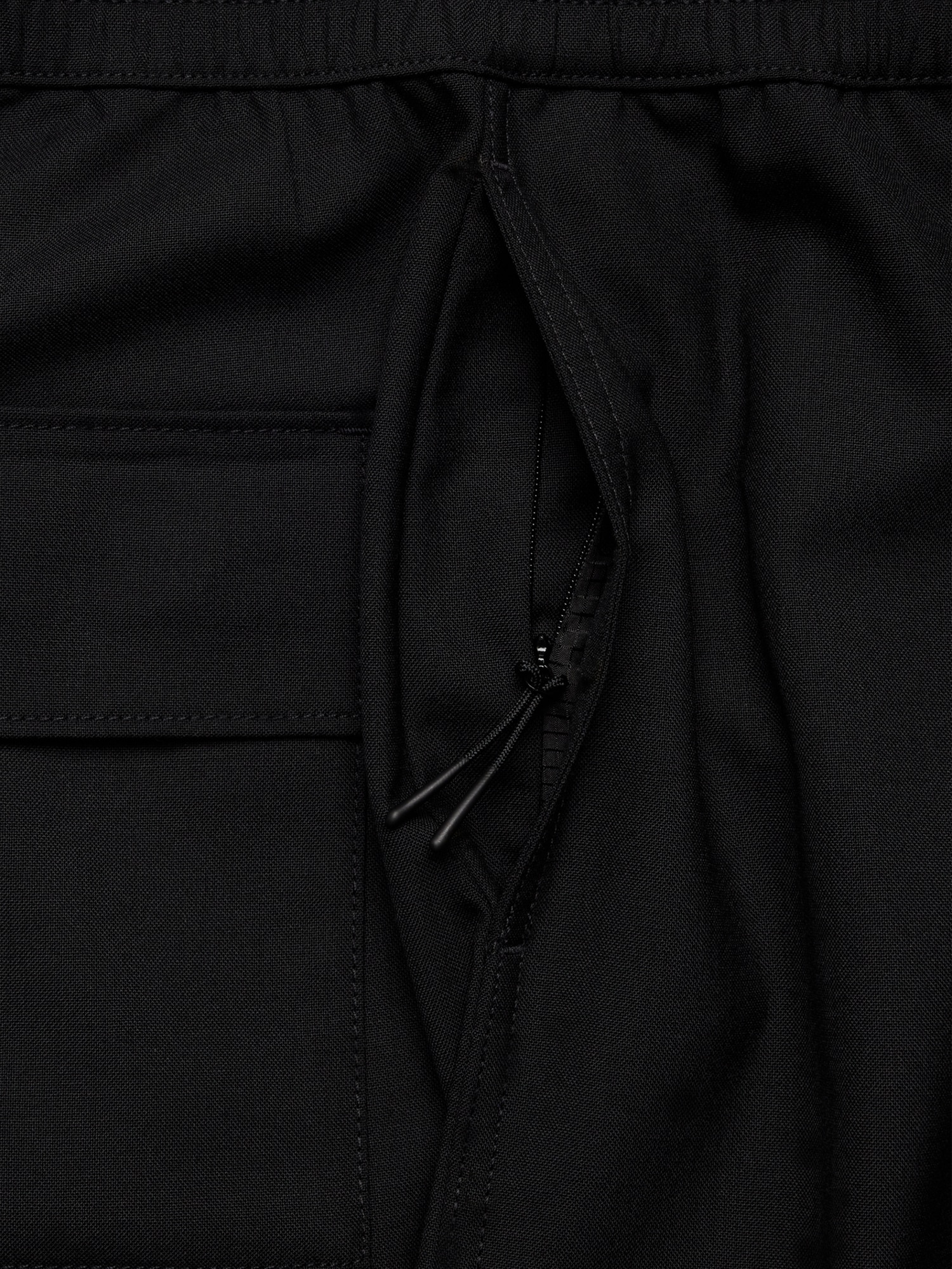 Relaxed Barrel Wool-Blend Pull-On Pant