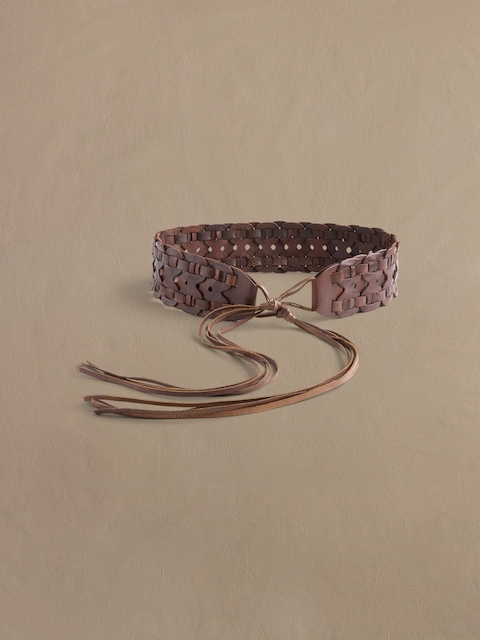 Archive Leather Braided Belt
