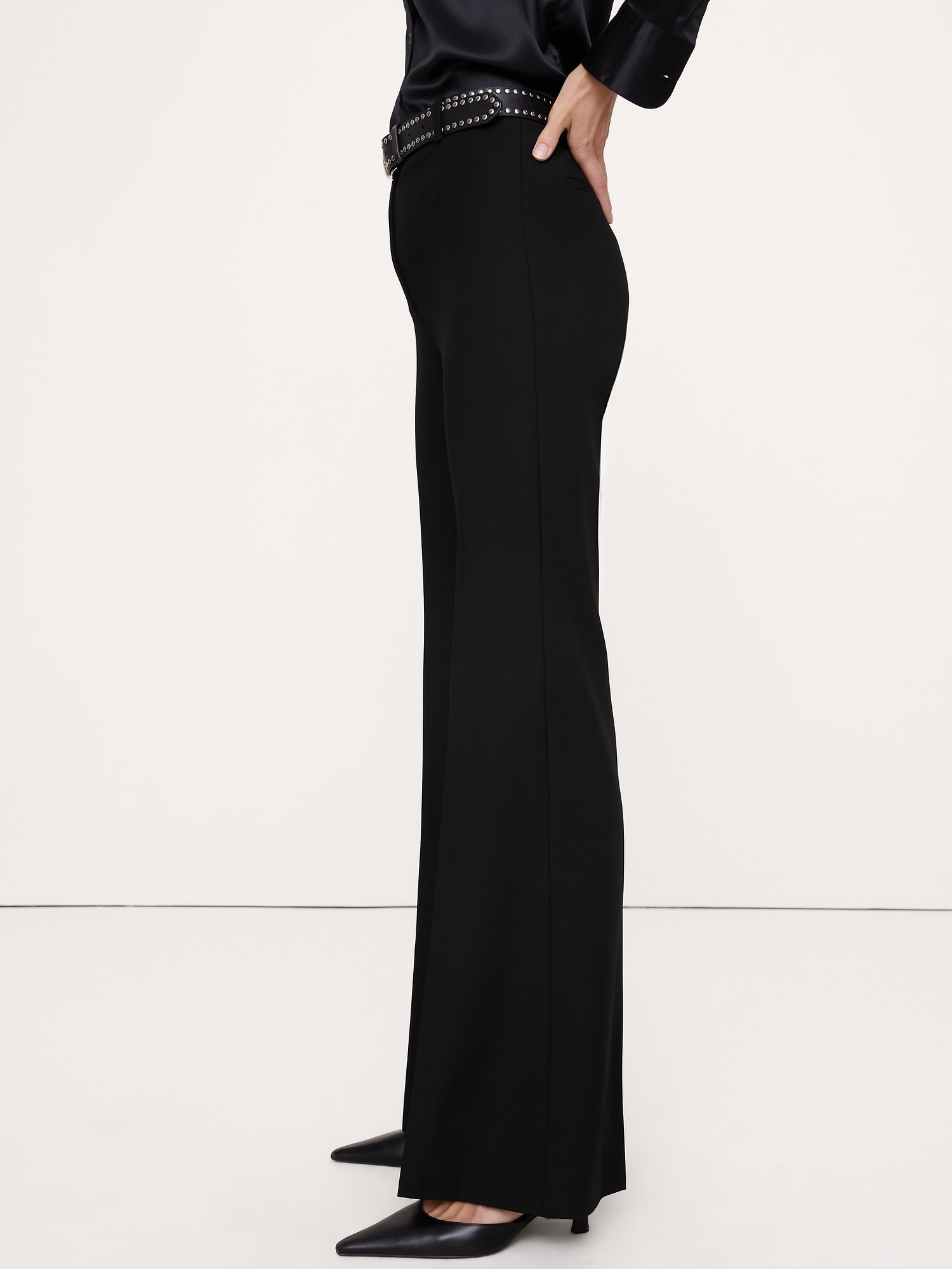 High-Rise Modern Flare City Stretch Pant - thumbnail 9