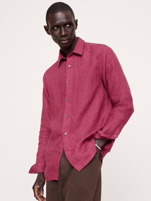 Slim-Fit Linen Shirt