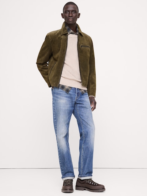 Italian Suede Racing Jacket