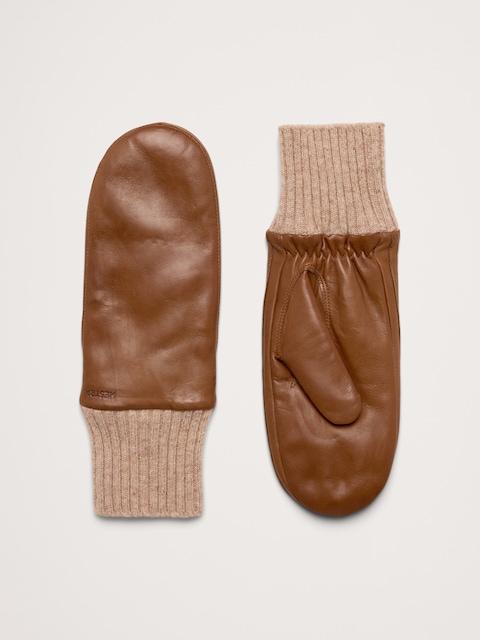 Boda Leather Mittens by Hestra