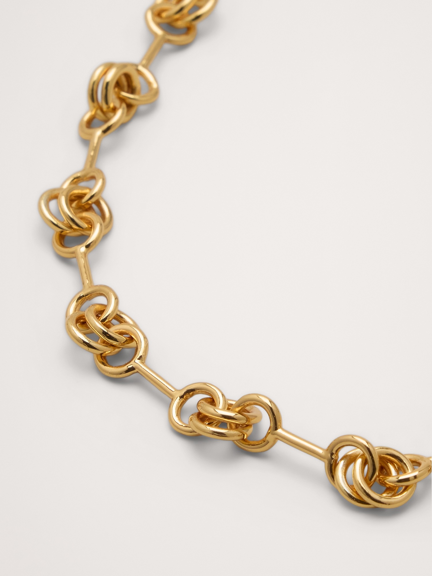 Женский браслет Banana Republic Double Ring Chain, цвет: Золотой — фото 2