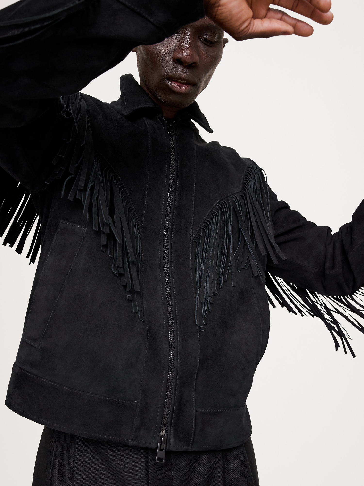 Suede Fringe Western Jacket