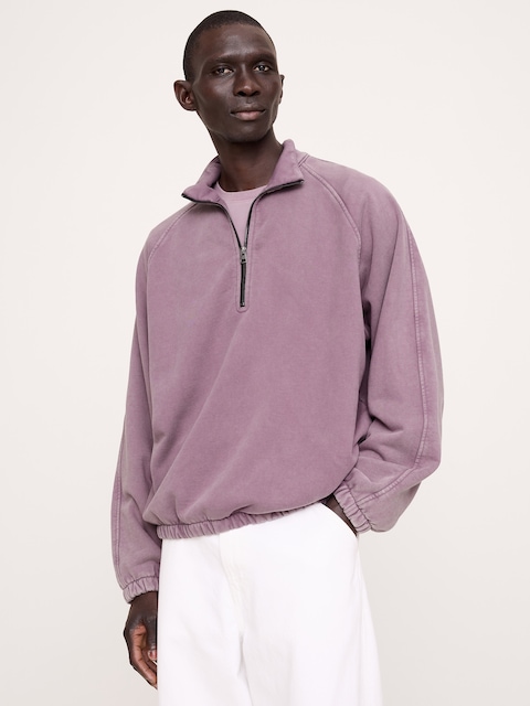 French Terry Quarter-Zip Sweatshirt