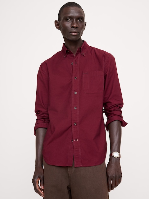 Standard-Fit Cotton Oxford Shirt