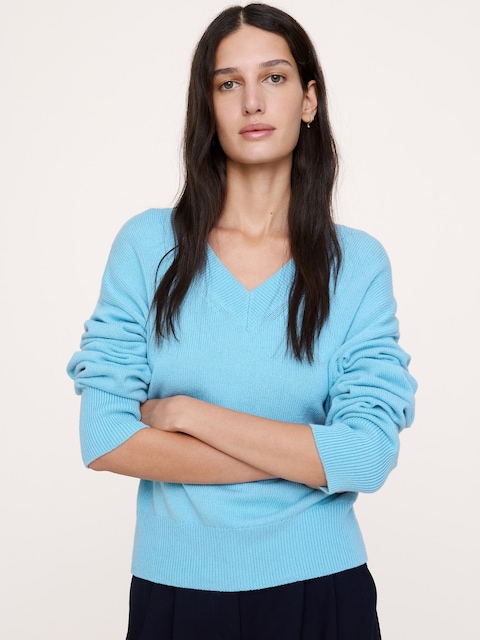 Oversized Italian Cotton-Cashmere Sweater