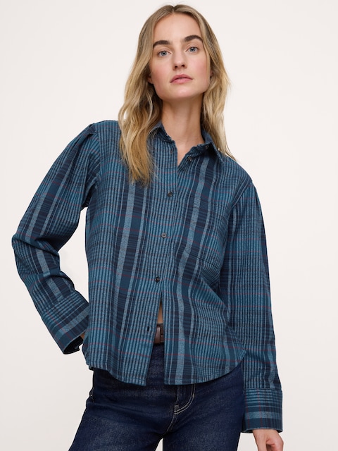 Relaxed Flannel Utility Shirt