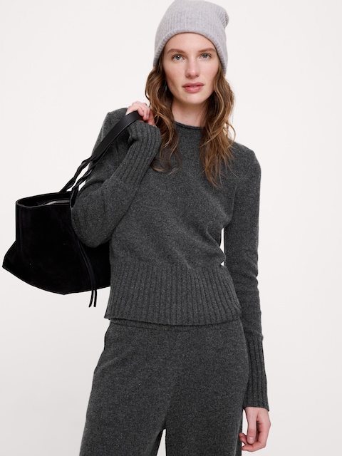 The Fireside Roll-Neck Sweater in Wool-Cotton