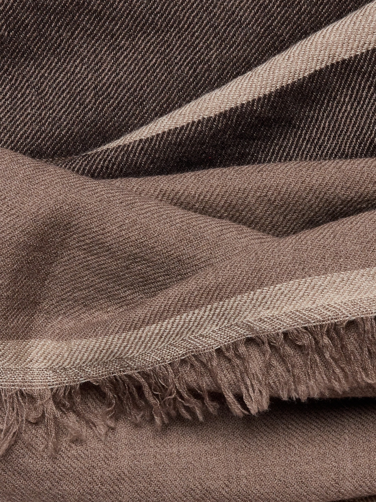 Женский шарф Banana Republic Wool Blanket with Fringe, цвет: Разноцветный полосатый — фото 3