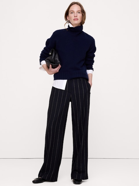 The Everyday Wide-Leg Pant in Italian Flannel